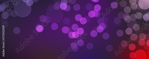 abstract background with bubbles bokeh purple