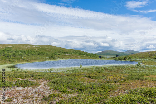 Landscape of Sarek National Park in Sweden