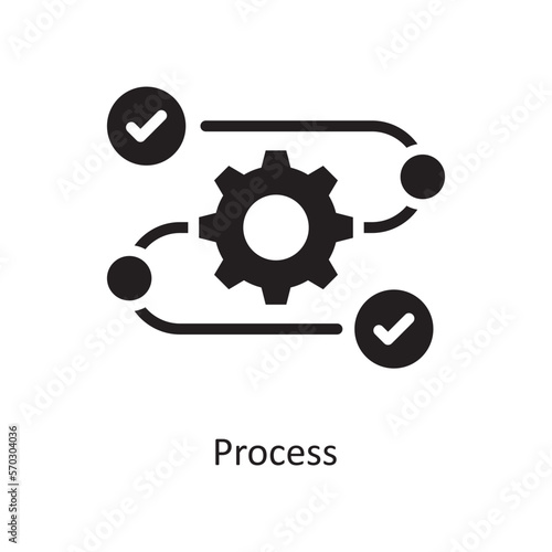 process Vector Solid Icon Design illustration. Assessment Symbol on White background EPS 10 File