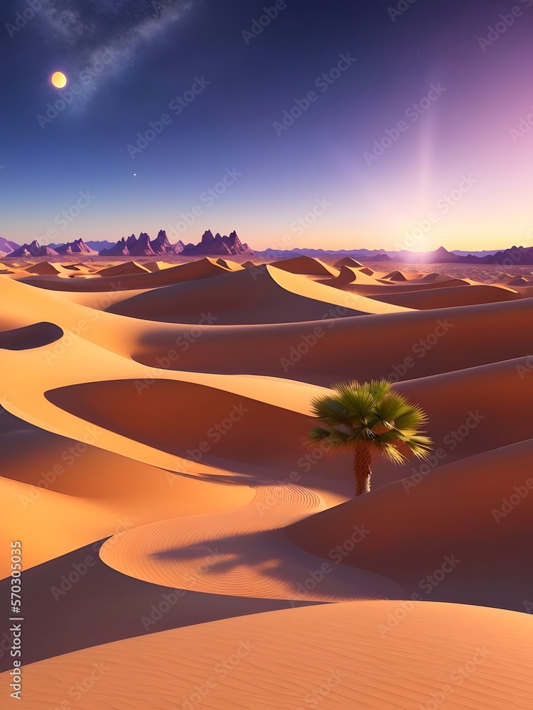 a oasis in the dessert