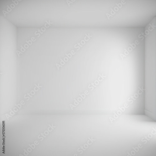 Wallpaper Mural Large spacious white interior for exhibitions Torontodigital.ca