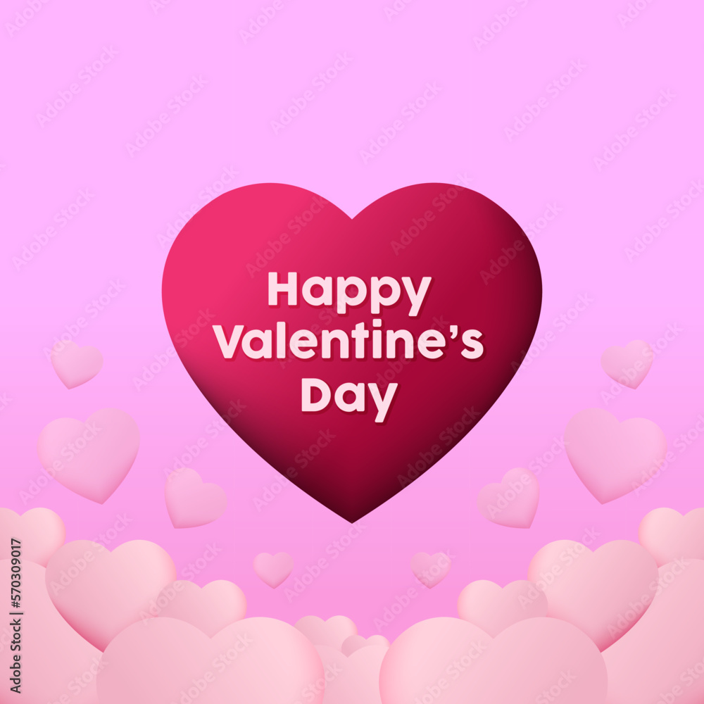 Valentine's day illustration vector graphics 