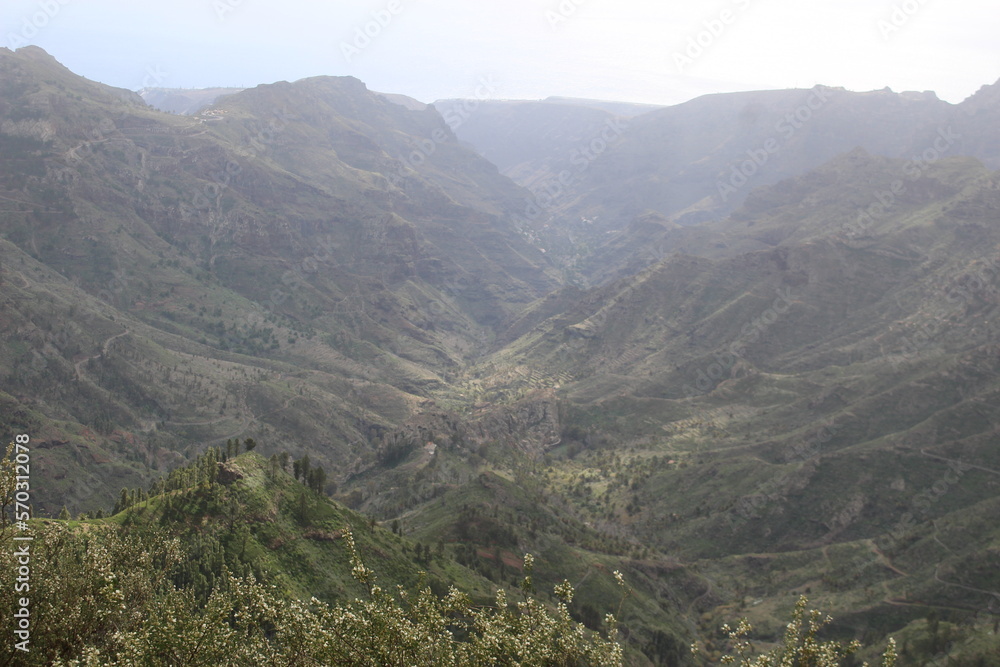 Naklejka premium view from the mountain