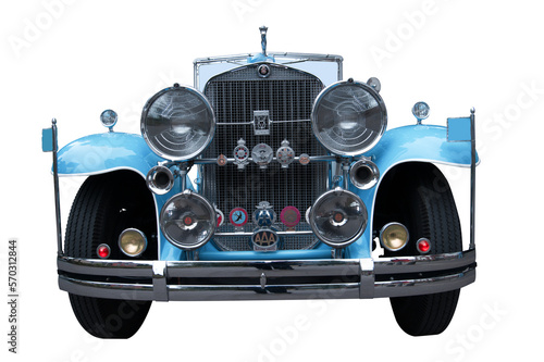 Cadillac Imperial Phaeton 1930. Spektakuläre Aussicht auf ein klassisches Excalibur Automobil. Oldtimer.
