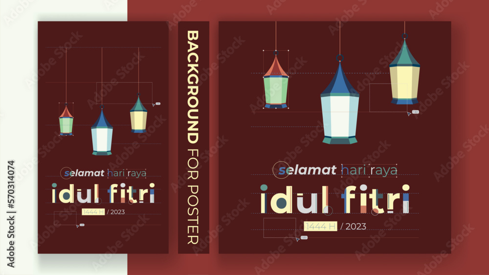 selamat hari raya idul fitri meaning happy eid al fitr typography