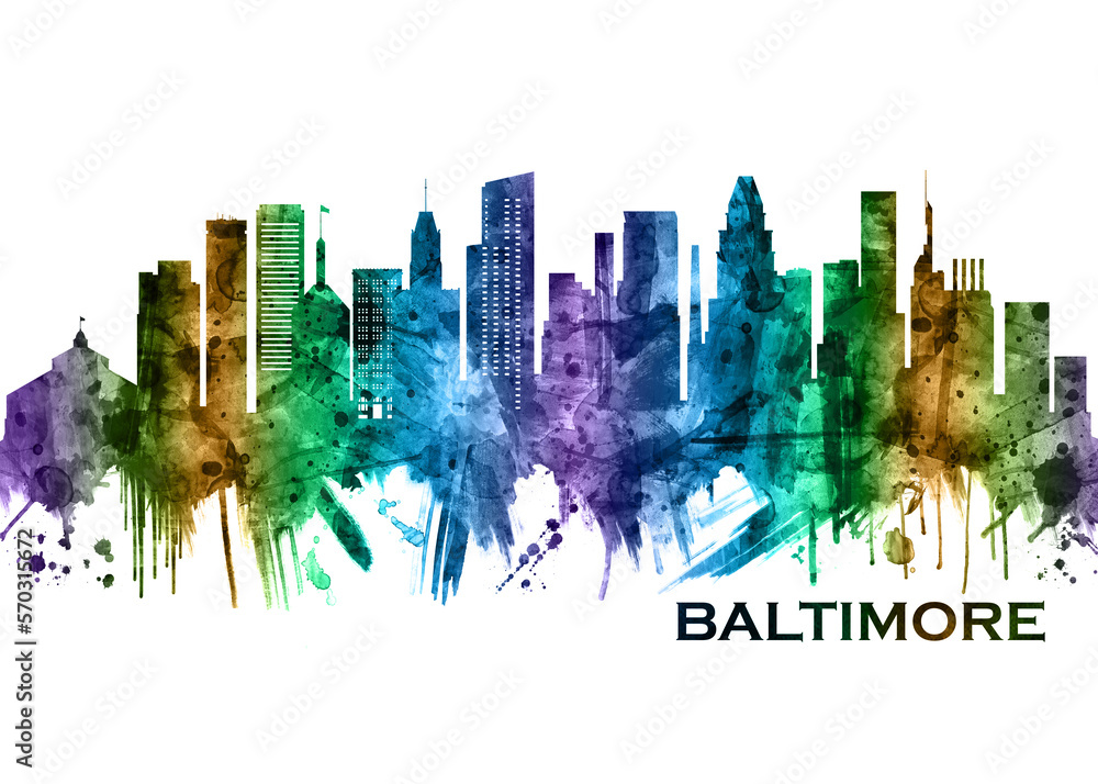 Baltimore Maryland Skyline