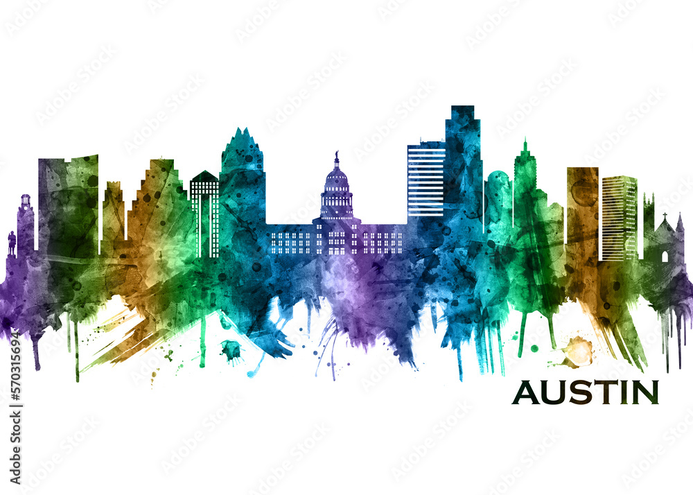Obraz premium Austin Texas Skyline
