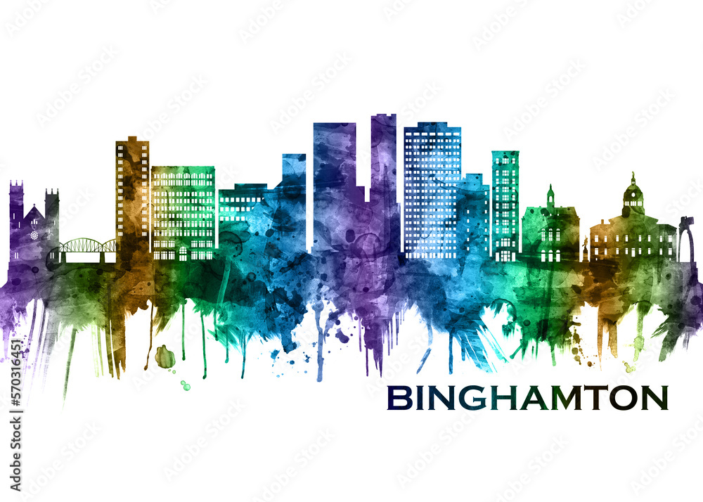 Binghamton New York Skyline