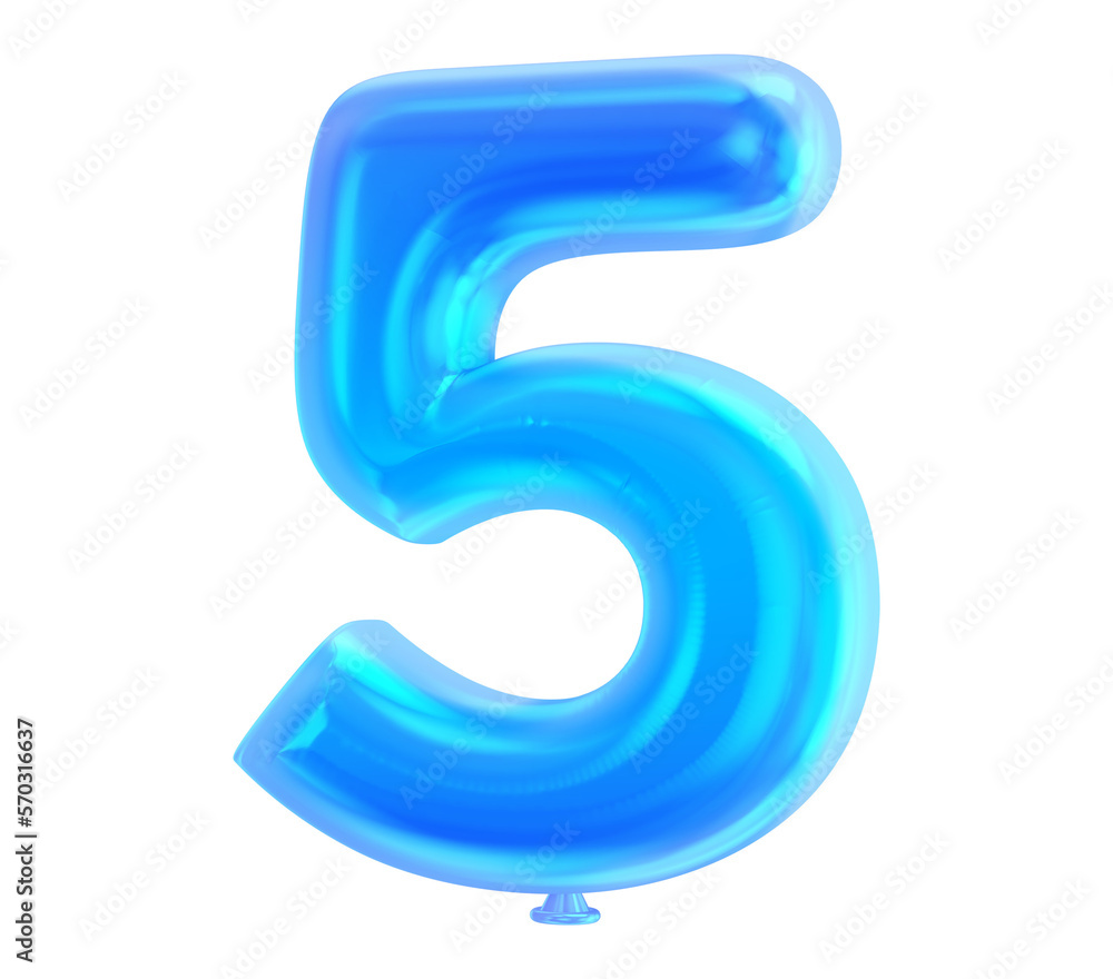 Number Balloons 3D Generative AI Number Balloons 3D Generative AI