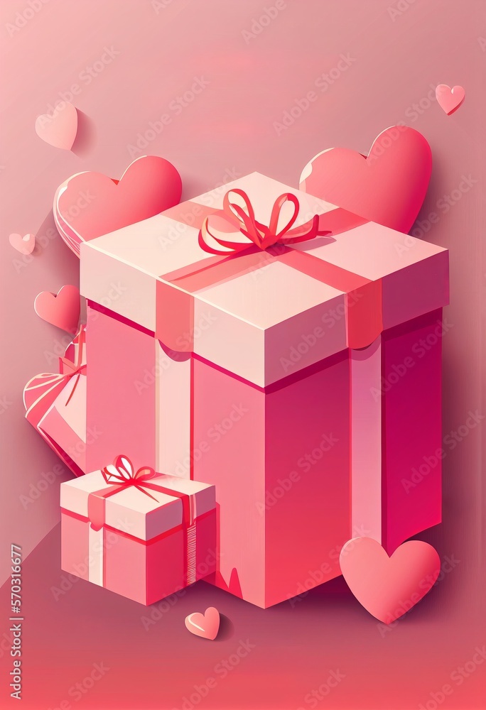 Gift boxes illustration