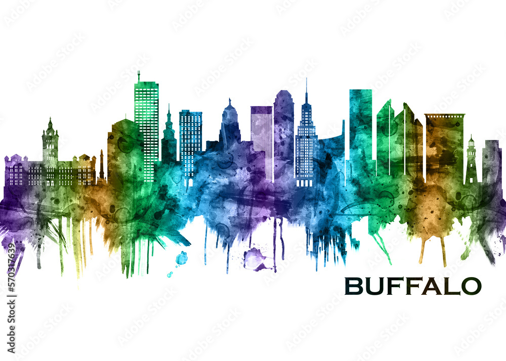 Obraz premium Buffalo New York Skyline