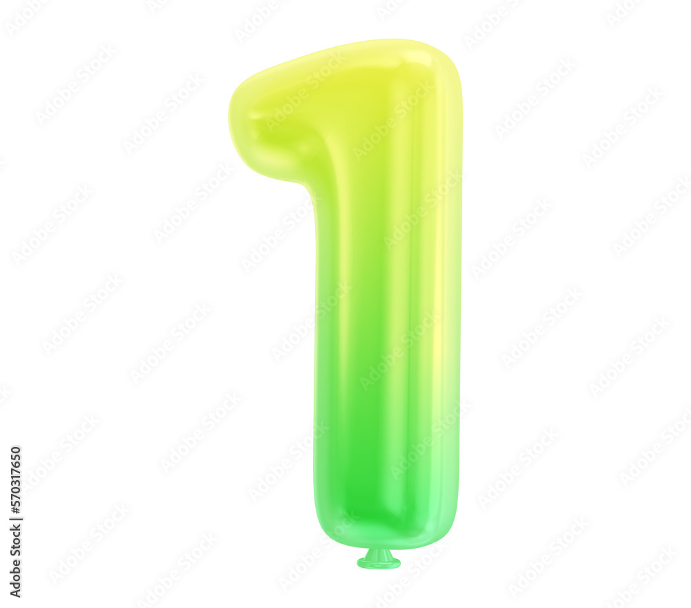 Number Balloons 3D Generative AI Number Balloons 3D Generative AI