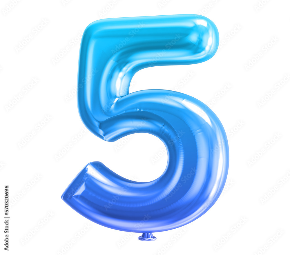 Number Balloons 3D Generative AI Number Balloons 3D Generative AI