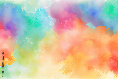 Abstract water color background with generative ai technology