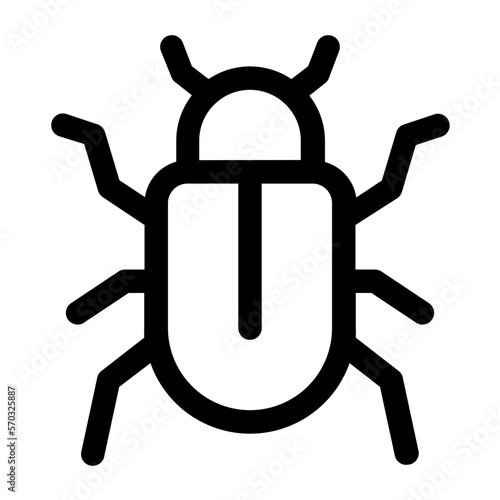 bug line icon