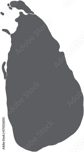 Fototapeta Naklejka Na Ścianę i Meble -  doodle freehand drawing of sri lanka map.