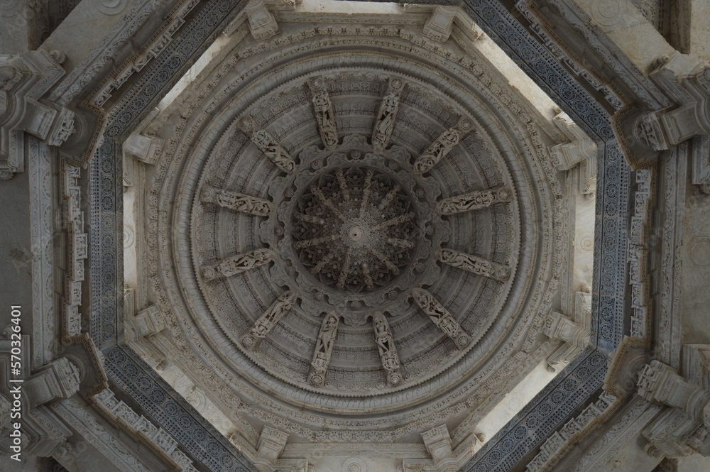 Ceiling of a temple in India