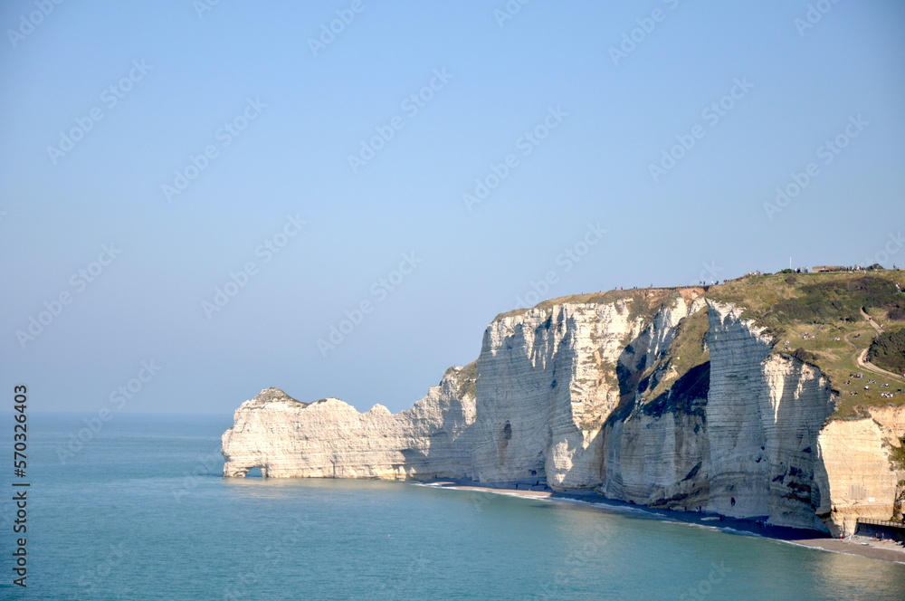 Normandy, view of the coast in the North of France, Etretat