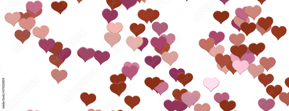 Falling red and pink hearts isolated on transparent background. Valentine’s day design. Falling red and pink hearts isolated on transparent background. Valentine’s day design.