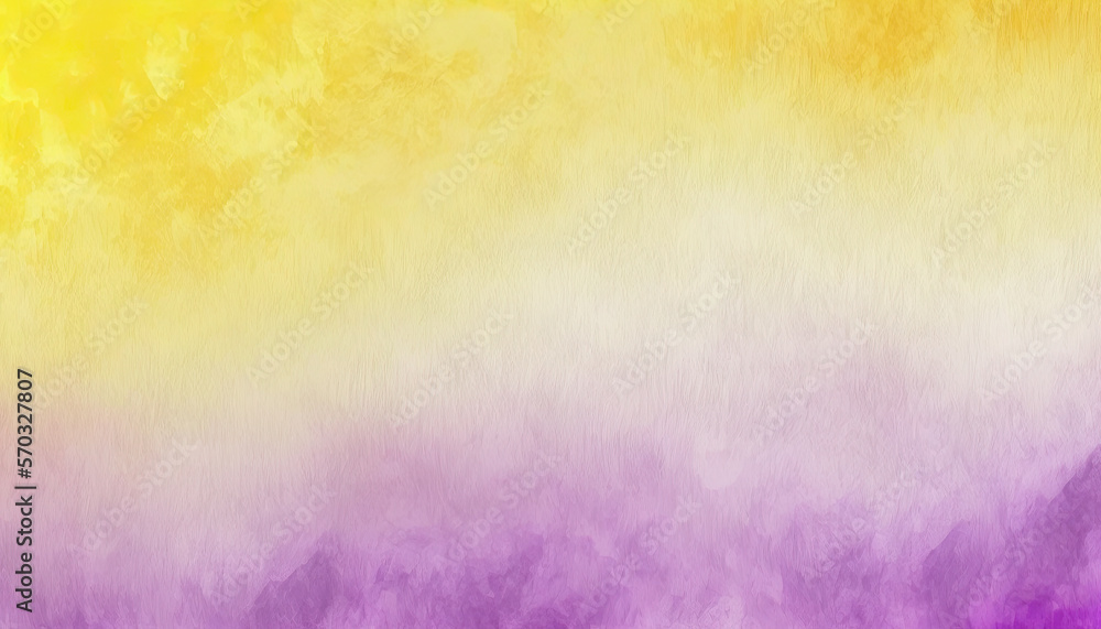 Abstract purple and yellow watercolor wallpaper made with Generative AI.