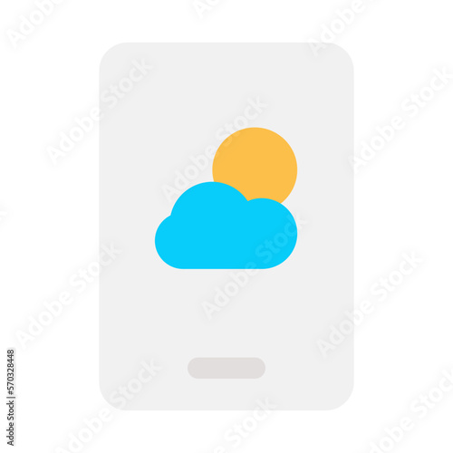 forecast flat design icon