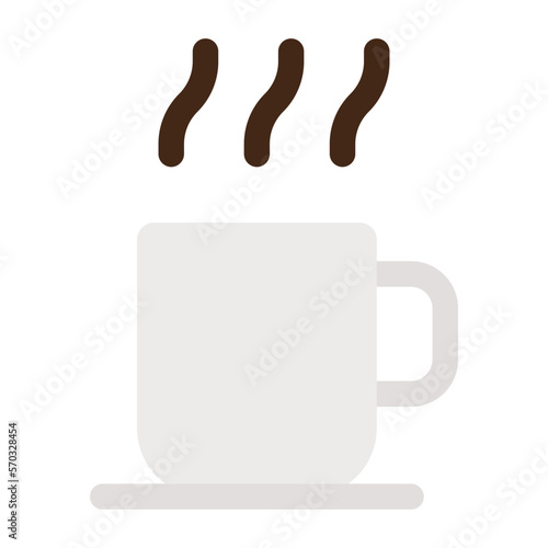 hot drink flat design icon