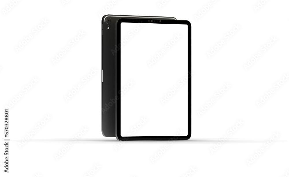 Photo Black tablet computer with blank 3d Photo Black tablet computer with blank 3d