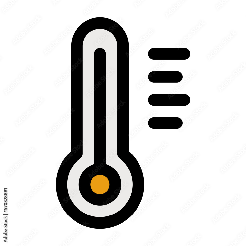 temperature outline color icon temperature outline color icon