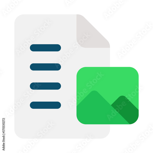 file image flat design icon