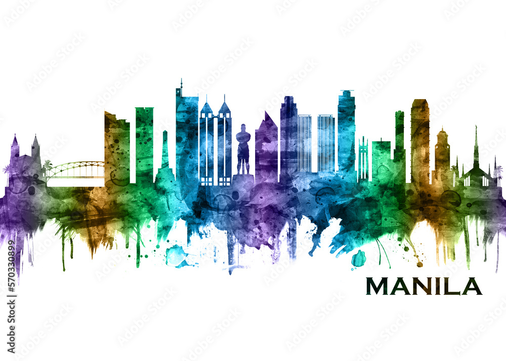 Fototapeta premium Manila Philippines Skyline