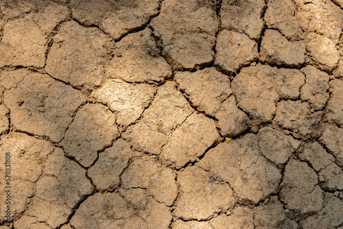 Wall texture soil dry crack pattern of drought lack of water of nature brown old broken background.