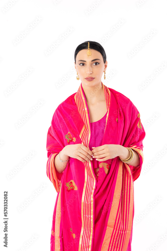 Woman in Indian Traditional Dress