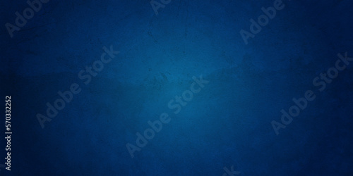 Vintage blue grunge texture background vector. Elegant dark solid blue background with elegant border and rich deep colors with faint vintage texture and light center with blank space