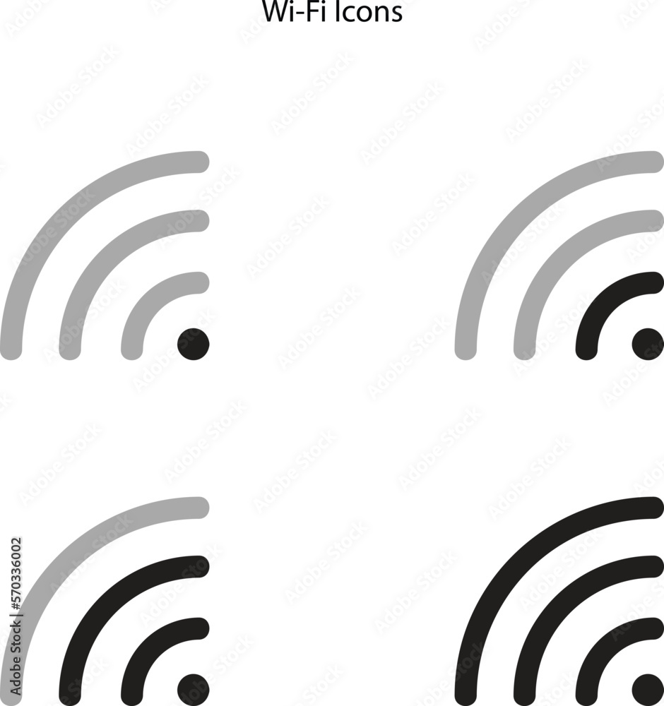 Wifi Signal icon isolated on white background. Wifi Signal icon in trendy design style for web site and mobile app. Wifi Signal vector icon modern and simple symbol. Wifi Signal icon isolated on white background. Wifi Signal icon in trendy design style for web site and mobile app. Wifi Signal vector icon modern and simple symbol.