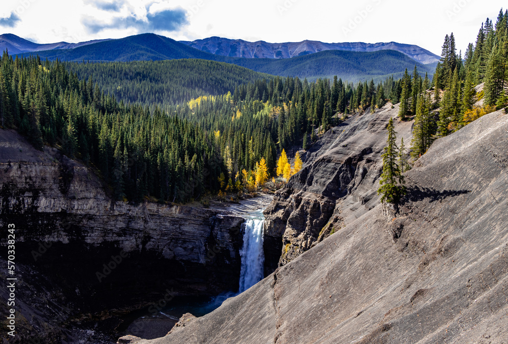 Fototapeta premium Ram Falls Provincial Park Clearwater County Alberta Canada
