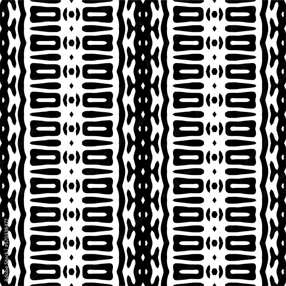 Vector geometric ornament in ethnic style. Seamless pattern with abstract shapes,Black and white color. Repeating pattern for decor, textile and fabric. Vector geometric ornament in ethnic style. Seamless pattern with abstract shapes,Black and white color. Repeating pattern for decor, textile and fabric.