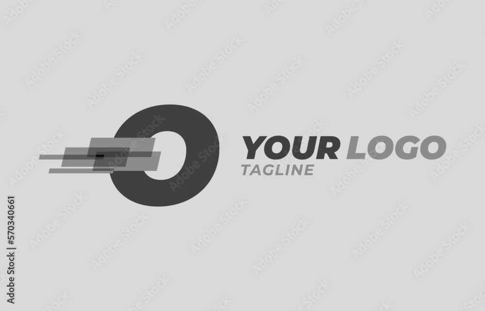letter O initial monochrome pixel digital vector logo design letter O initial monochrome pixel digital vector logo design