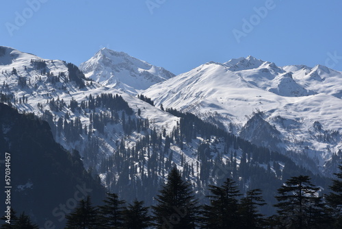 snow covered mountains © Manshu