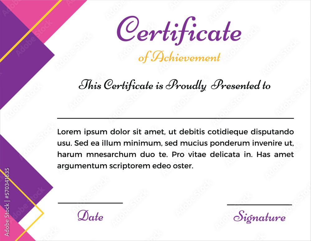 Certificate of Achievement Certificate of Achievement