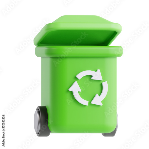 Wallpaper Mural 3d trash and recycle icon Torontodigital.ca