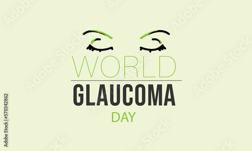 Vector illustration of a Background for World Glaucoma Day. 12 march