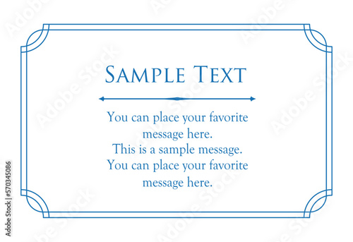 高級感のあるカードデザイン。アンティークな装飾デザイン。エレガントな縁の模様。