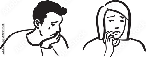 Illustration de la dépression et de l'anxiété