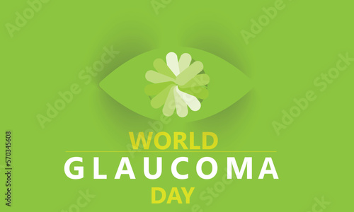 Vector illustration of a Background for World Glaucoma Day. 12 march