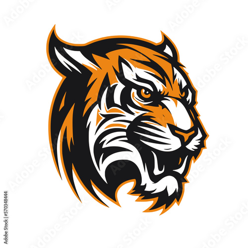 Fototapeta Naklejka Na Ścianę i Meble -  Tiger vector logo
