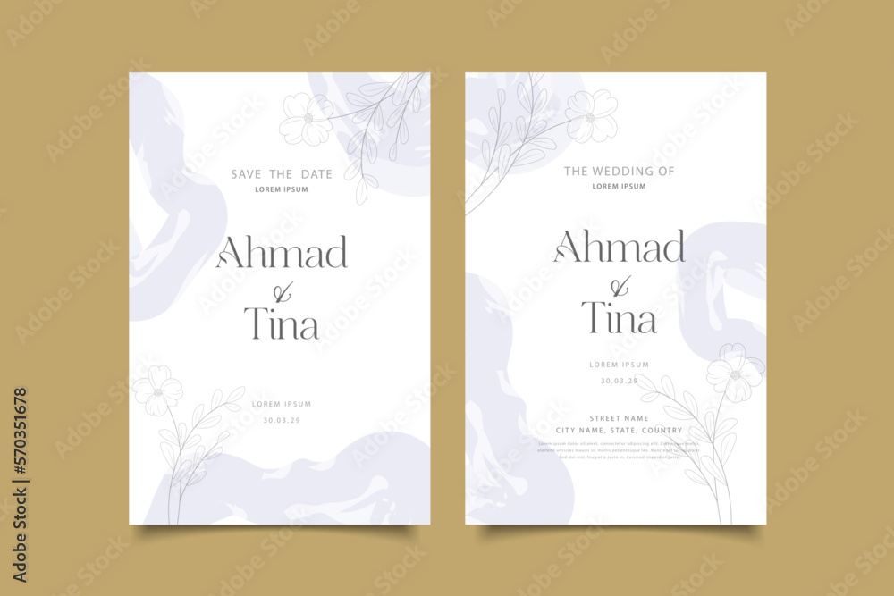 wedding invitation template design