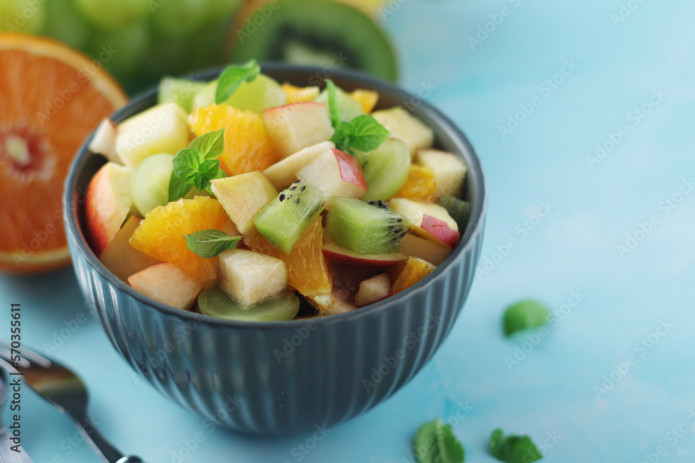 A bowl with fresh fruit salad A bowl with fresh fruit salad