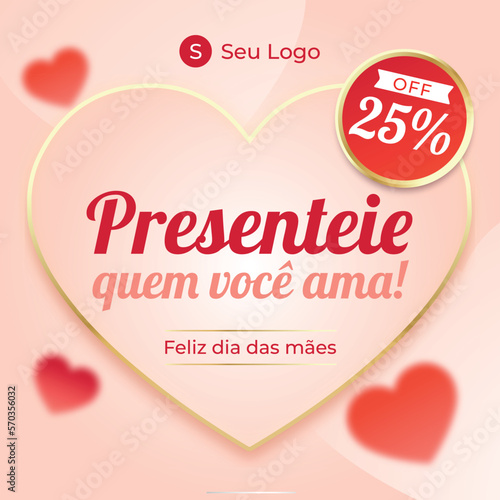 Template de promoção de dia das mães