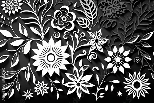 seamless floral background "AI"