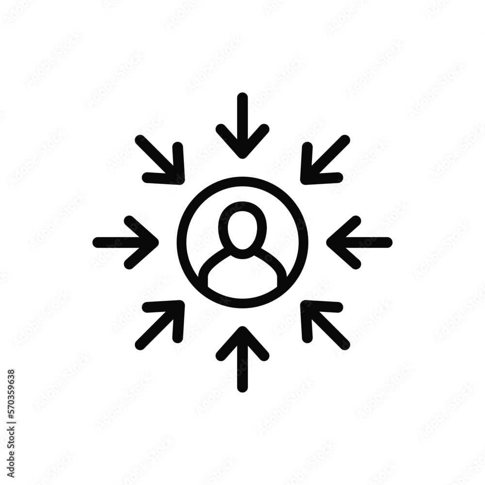 customer centricity icon. customer centricity concept symbol des customer centricity icon. customer centricity concept symbol des
